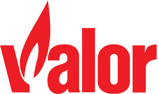 Valor gas fireplace logo