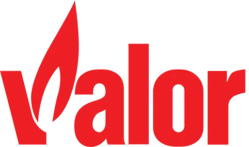 Valor gas fireplace logo