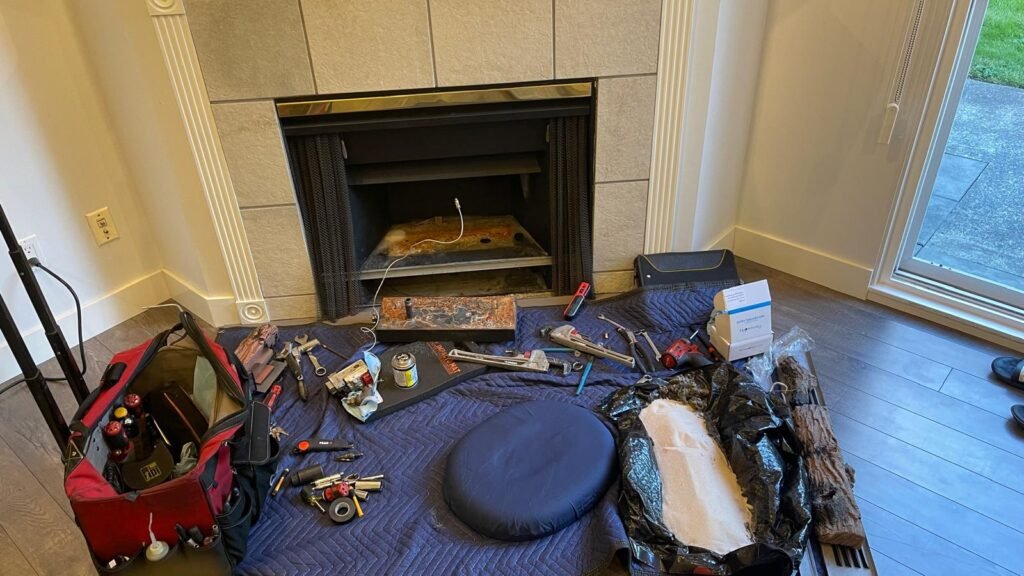 Common gas fireplace issues in a Vancouver home needing repair