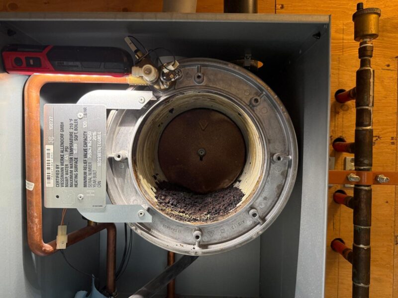 Full gas boiler service and safety check in a Vancouver home by Skylimit Heating
