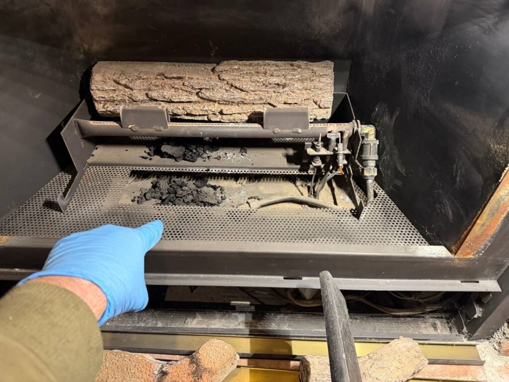 Gas fireplace turns off after a few minutes during operation