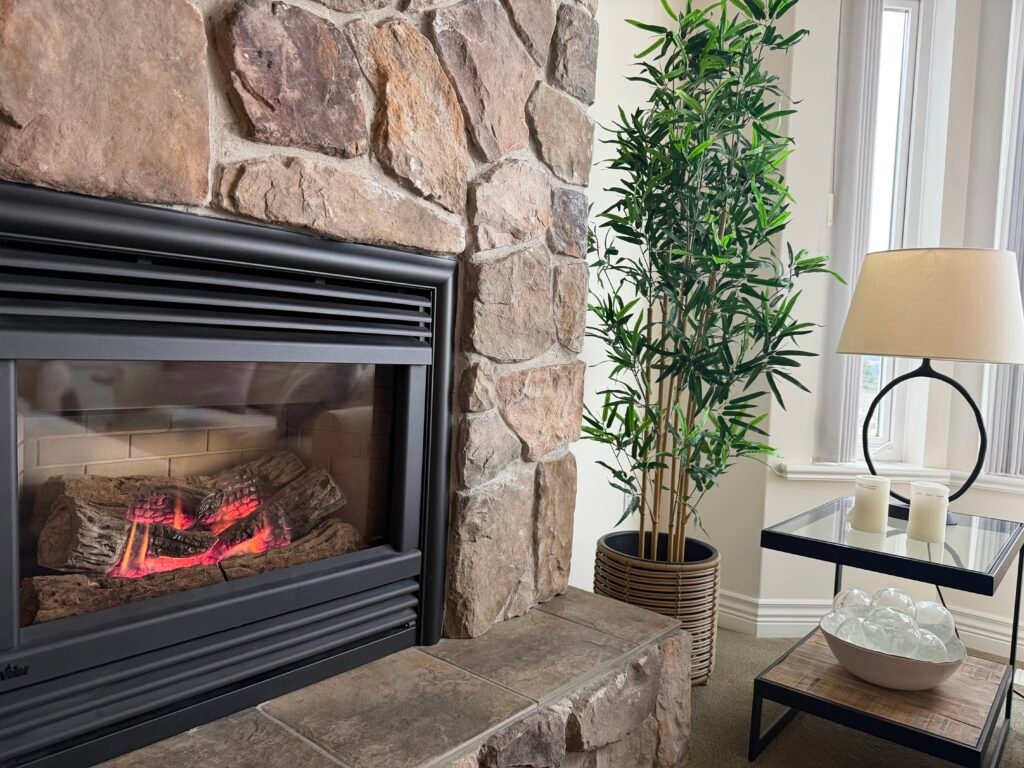 Gas fireplace making unusual noise 