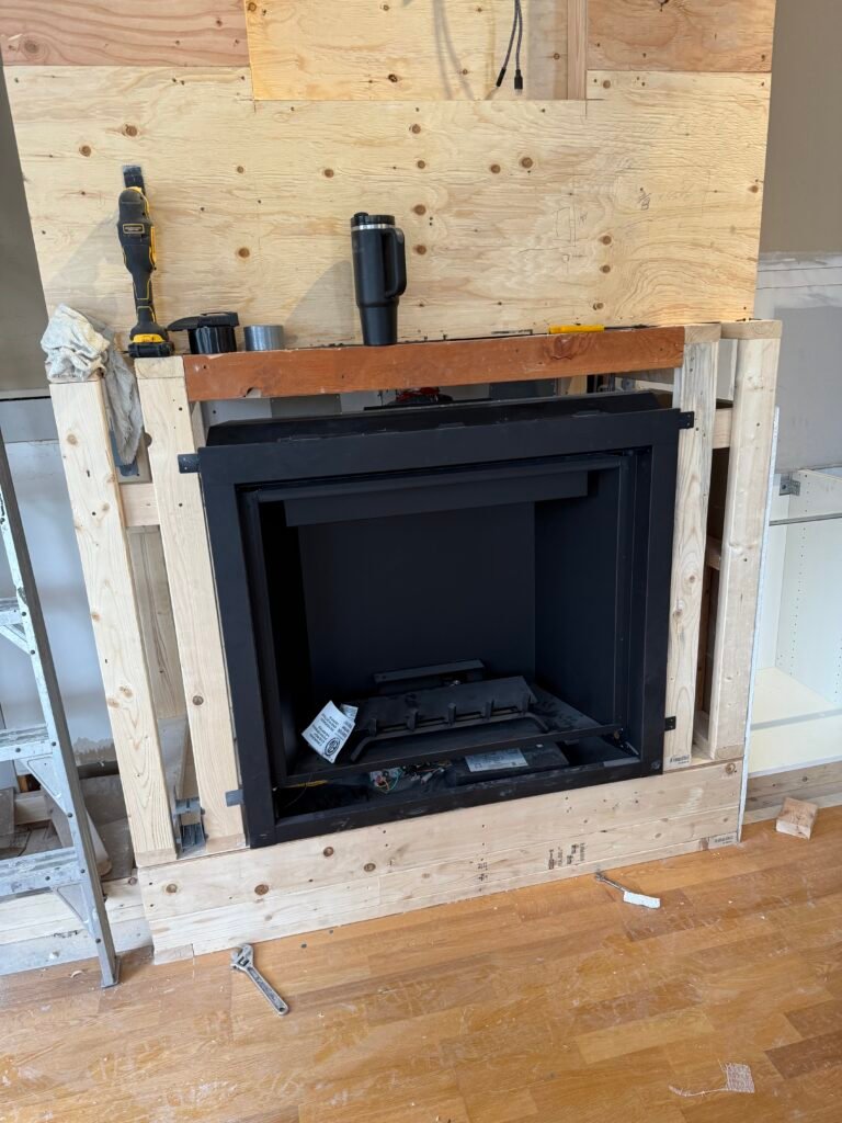 Gas fireplace installation in Burnaby by professional gas technicians